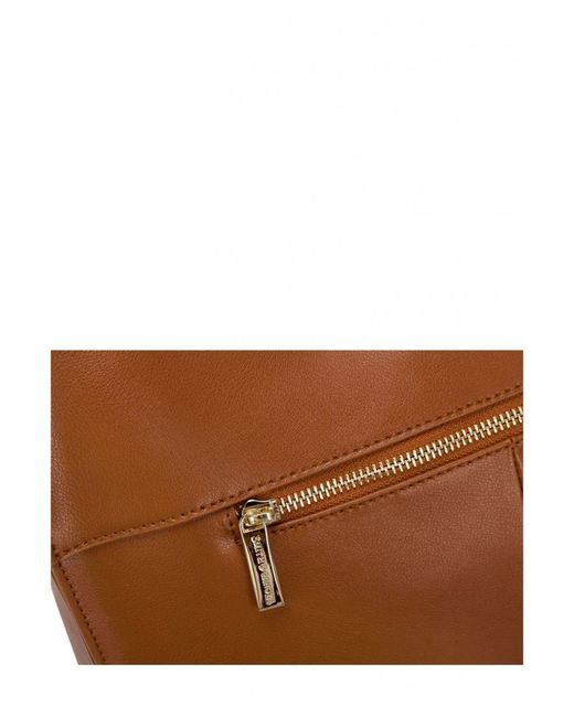 Smith & Canova Brown Smooth Leather Tote Shoulder Bag