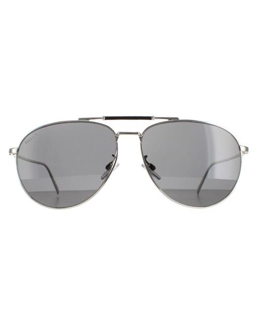 Bally Gray Aviator Mirrored By0038-D Metal (Archived) for men