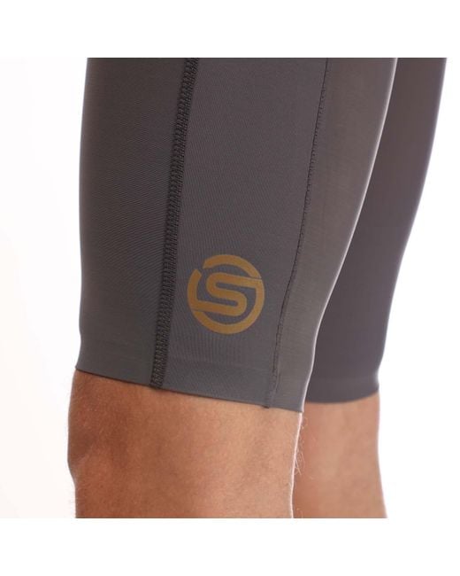 Skins Gray Series-5 Half Tights for men