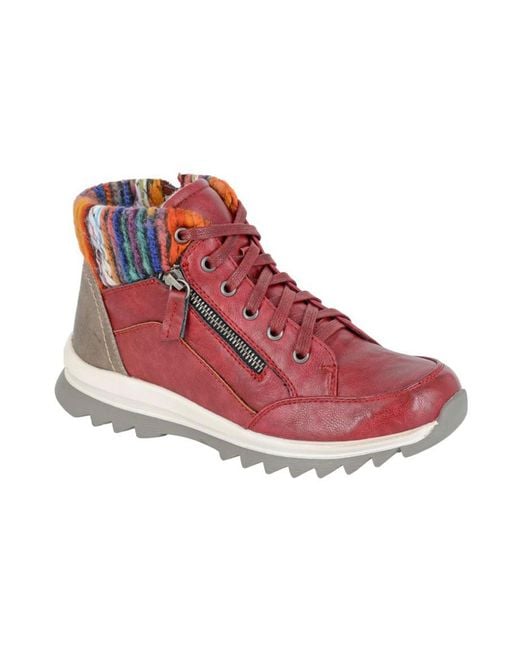 Cipriata Red Erte Ankle Boots