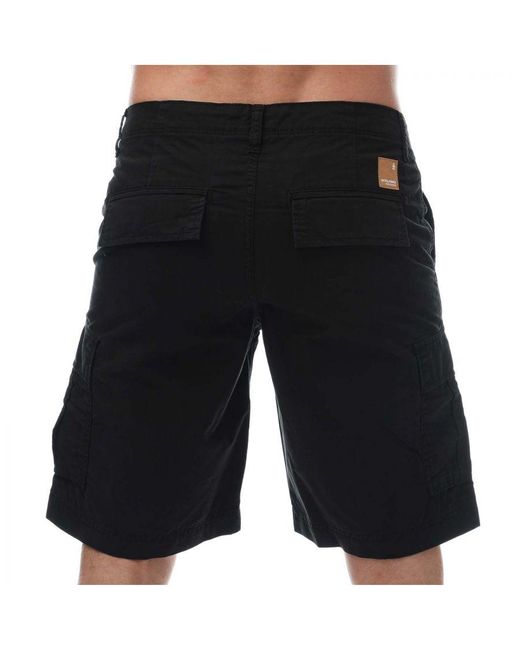Jack & Jones Black Zues Cargo Shorts for men