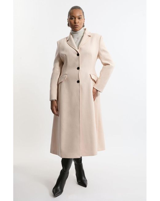 Karen Millen Wool Belted Trench Coat Buy Coats Karen Millen In
