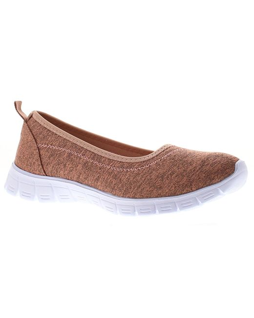 Platino Black Flat Shoes Pumps Fluke Slip On Textile