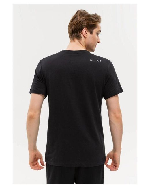 Nike Black Air Print Sportswear Multi Swoosh T Shirt for men