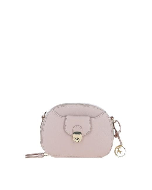 Ashwood Leather Pink Real Compact Crossbody Bag With Adjustable Strap