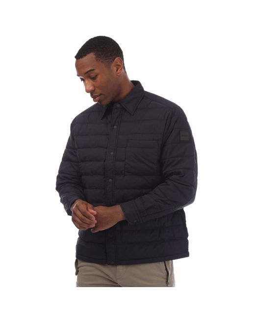 Boss Blue Lambizzo Padded Overshirt for men