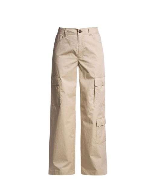 Parajumpers Natural Sun Kissed Wide Leg Cargo Trousers Cotton