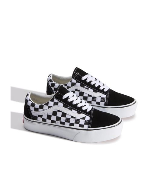 Vans White Old Skool Platform Sneakers