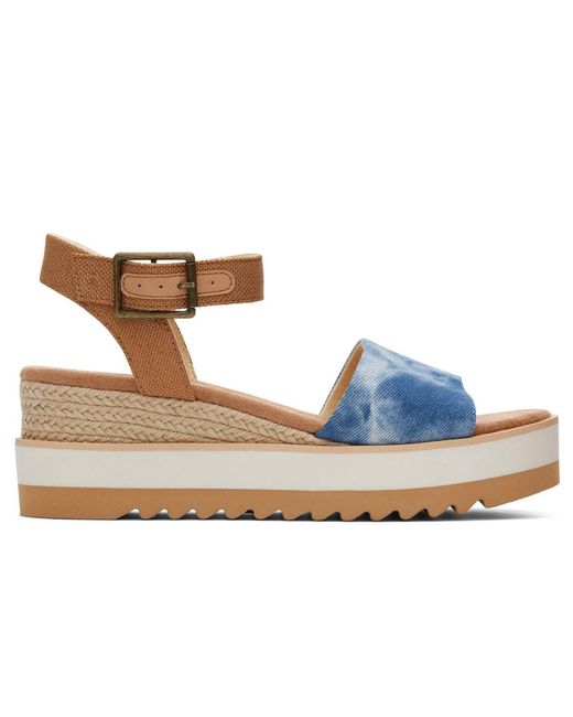 TOMS Blue Diana Wedge