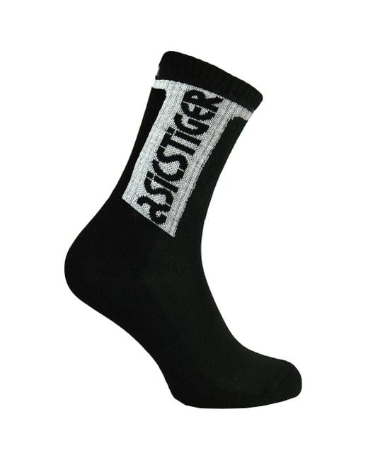 Asics Black Logo Socks for men