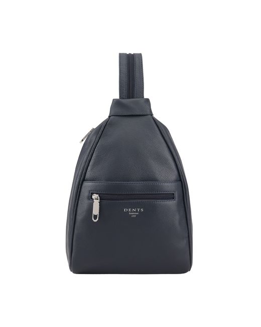Dents Blue Henley Leather Backpack