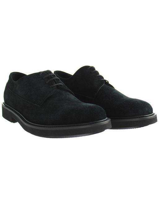 Emporio Armani Black Coconut Formal Shoes Leather (Archived) for men