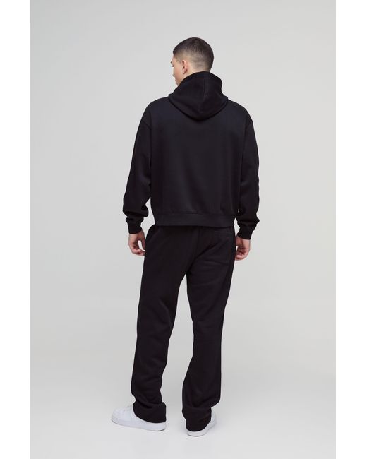 BoohooMAN Blue Oversized Boxy Ofcl Hooded Tracksuit for men