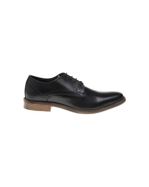 Lambretta Black Harvey Derby Shoes for men