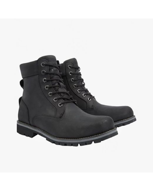 Timberland Black Rugged Hiking Boots for men
