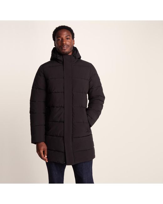 TOG24 Black Preece Padded Long Jacket for men