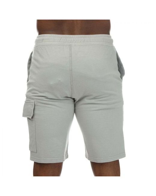 C P Company Light Fleece Utility Shorts In Grijs in het Gray voor heren