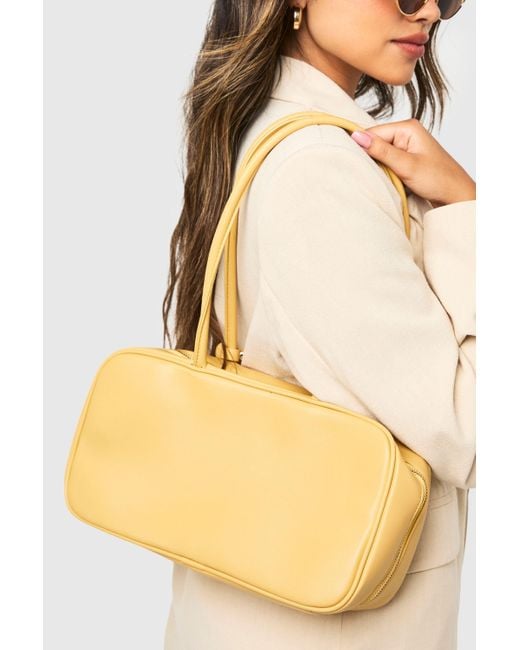 Boohoo Natural Structured Bowling Bag