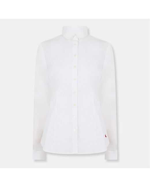 Musto White Srch Ppln Shrt