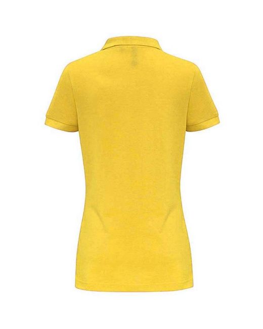 Asquith & Fox Yellow Ladies Plain Short Sleeve Polo Shirt (Sunflower)