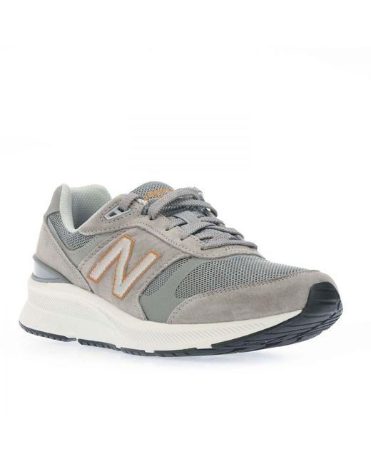 New Balance Gray 880V5 Walking Shoes D Width for men
