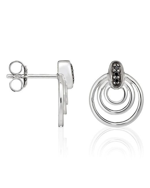 Orphelia Metallic 925 Sterling Stud Earrings