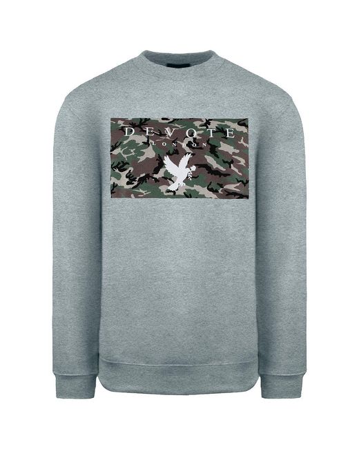 Devote London Gray Harcow Sweater Cotton for men