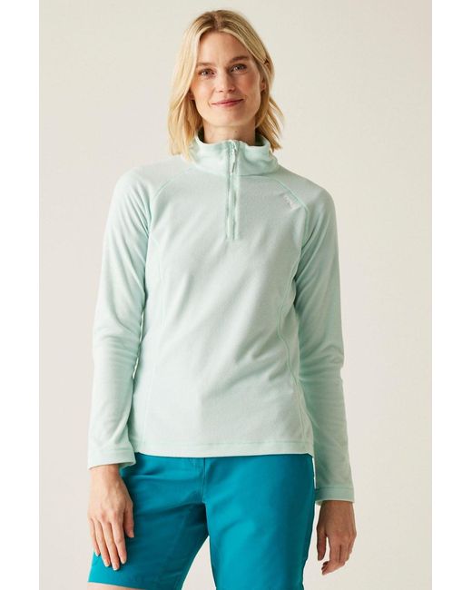 Regatta Green Half Zip Fleece Top