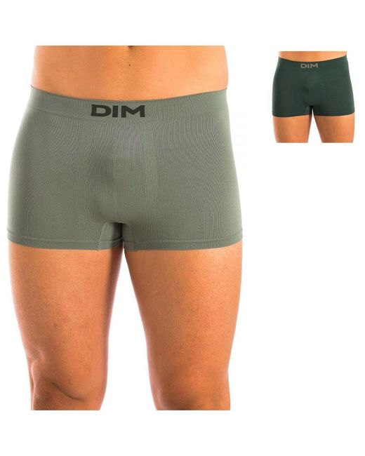 Dim Green Pack-2 Boxers Unno Basic Seamless D05Hh for men