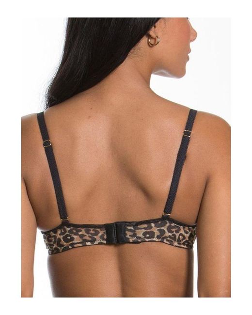 Gossard Black Glossies Sheer Plunge Bra