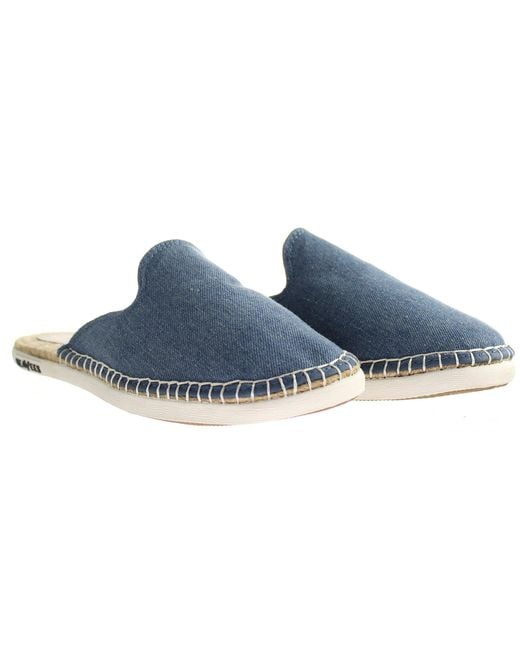 Seavees Blue Ocean Park Mule Espadrilles