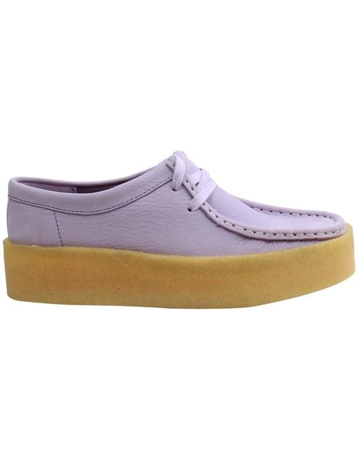 Clarks Blue Wallabee Cup Lilac Shoes