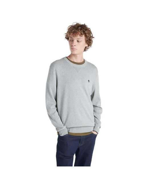 Timberland Men's John Crewneck Sweatshirt In Grey in het Gray voor heren