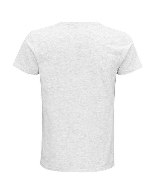 Sol's White Adult Pioneer Organic T-Shirt (Ash)