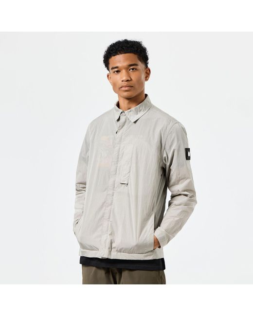 Weekend Offender Gray Porter Parachute Overshirt for men