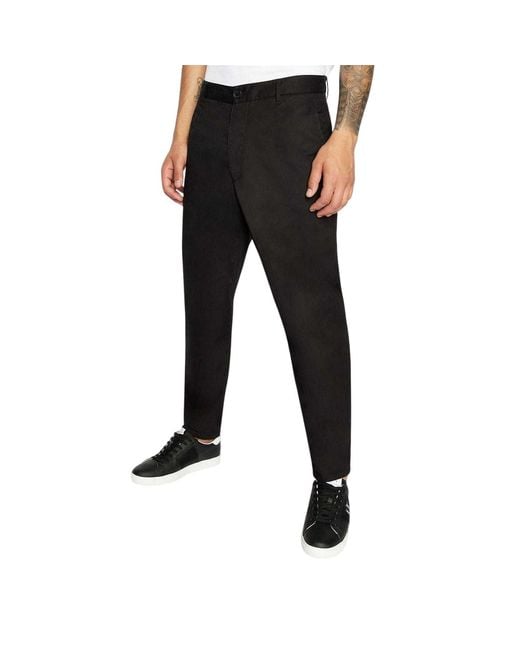 ARMANI EXCHANGE Black Chinos for men