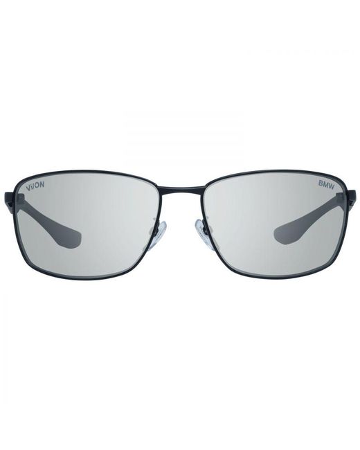 BMW Black Metal Rectangle Sunglasses for men