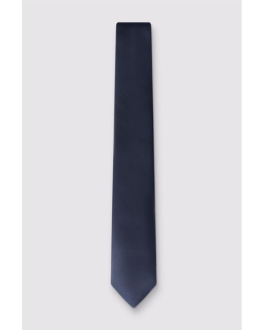 Limehaus Blue Plain Tie for men