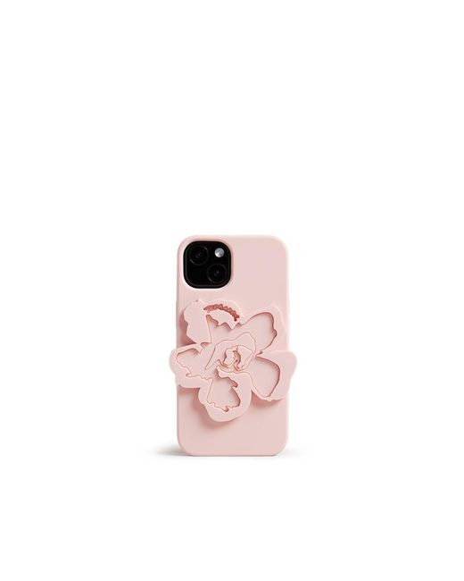Ted Baker Pink Rosili Magnolia Silicone Iphone 13 Clip Case