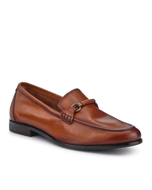Jones Bootmaker Brown Raul Smart Leather Loafers for men