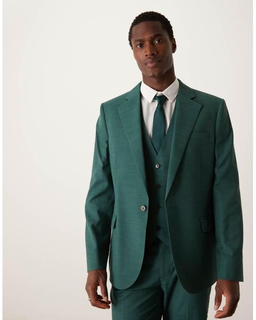 ASOS Green Slim Suit Jacket for men