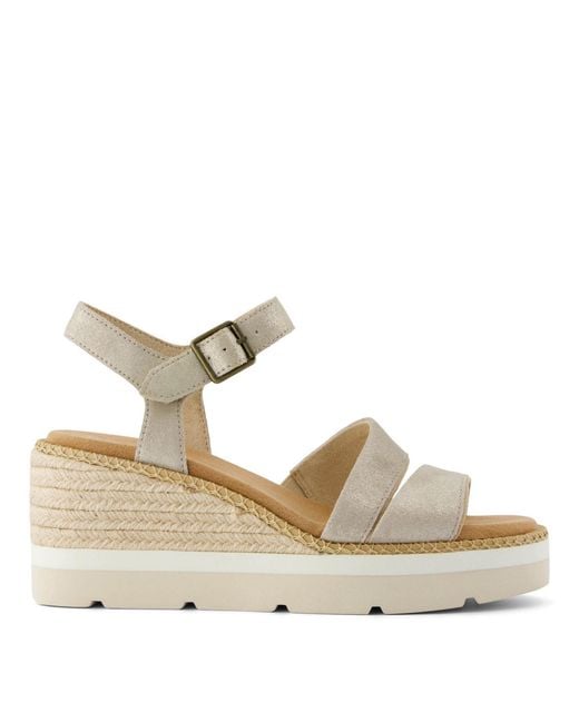 TOMS Metallic Darya Wedge San