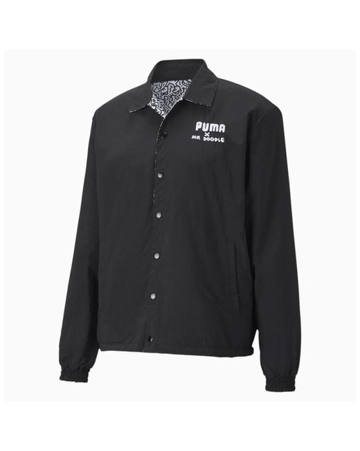 PUMA Black X Mr Doodle Reversible Jacket for men