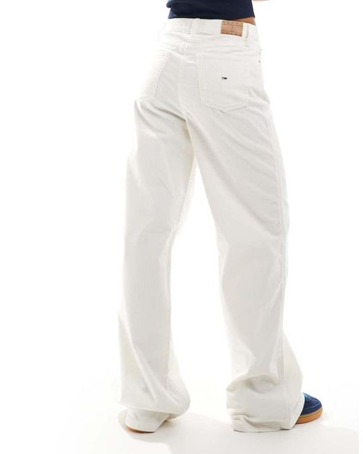 Tommy Hilfiger Blue Claire High Rise Cord Trousers