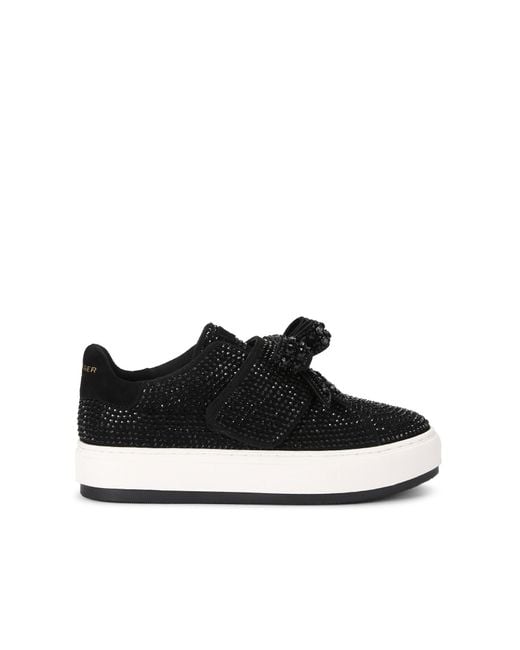 Kurt Geiger Black Kurt Geiger Trainers Crystal Laney Bow
