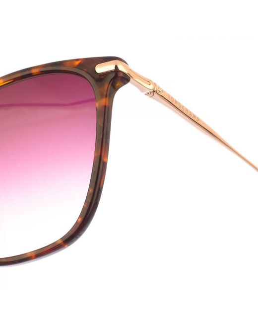 Longchamp Red Lo660S Butterfly Shaped Acetate Sunglasses