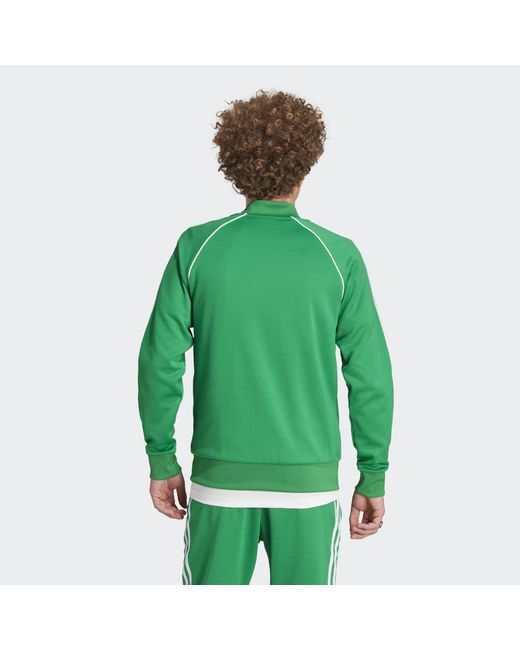 Adidas Originals Green Adicolor Classics Sst Track Jacket for men