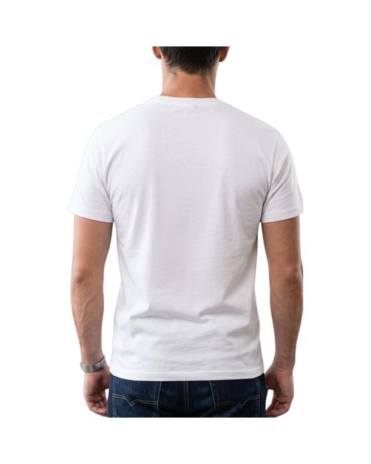 Weekend Offender White T Shirts Limone Graphic Summer Top Short Sleeve Cotton Tee for men
