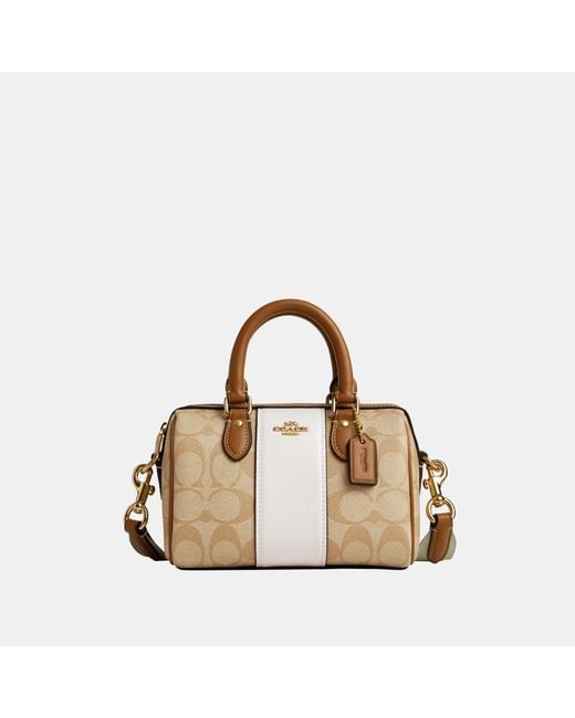 COACH Metallic Mini Rowan Crossbody