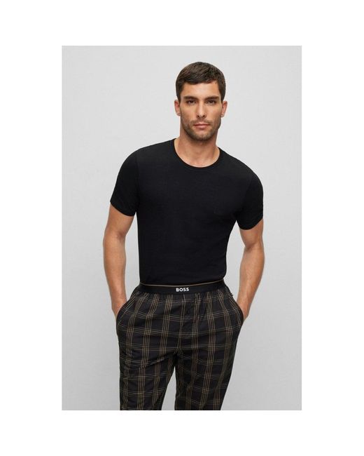 Boss White Bodywear 3 Pack Crew Neck T-Shirts for men